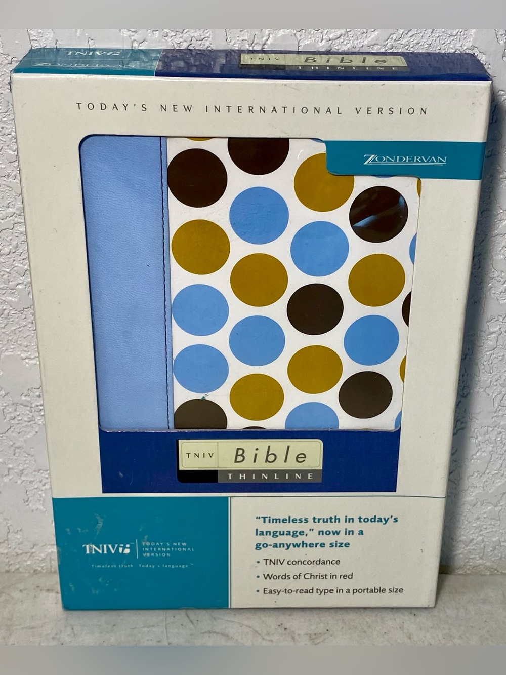 Holy Bible: Today’s New International Version Italian Duo-Tone Pale Blue TNIV